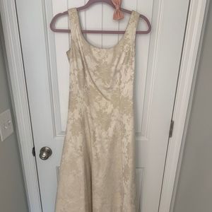 Jessica McClintock Ivory Dress With Tulle Skirt - Size 5/6